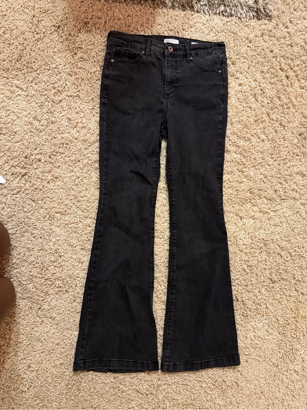 sofia by sofia vergara Black Flared Jeans